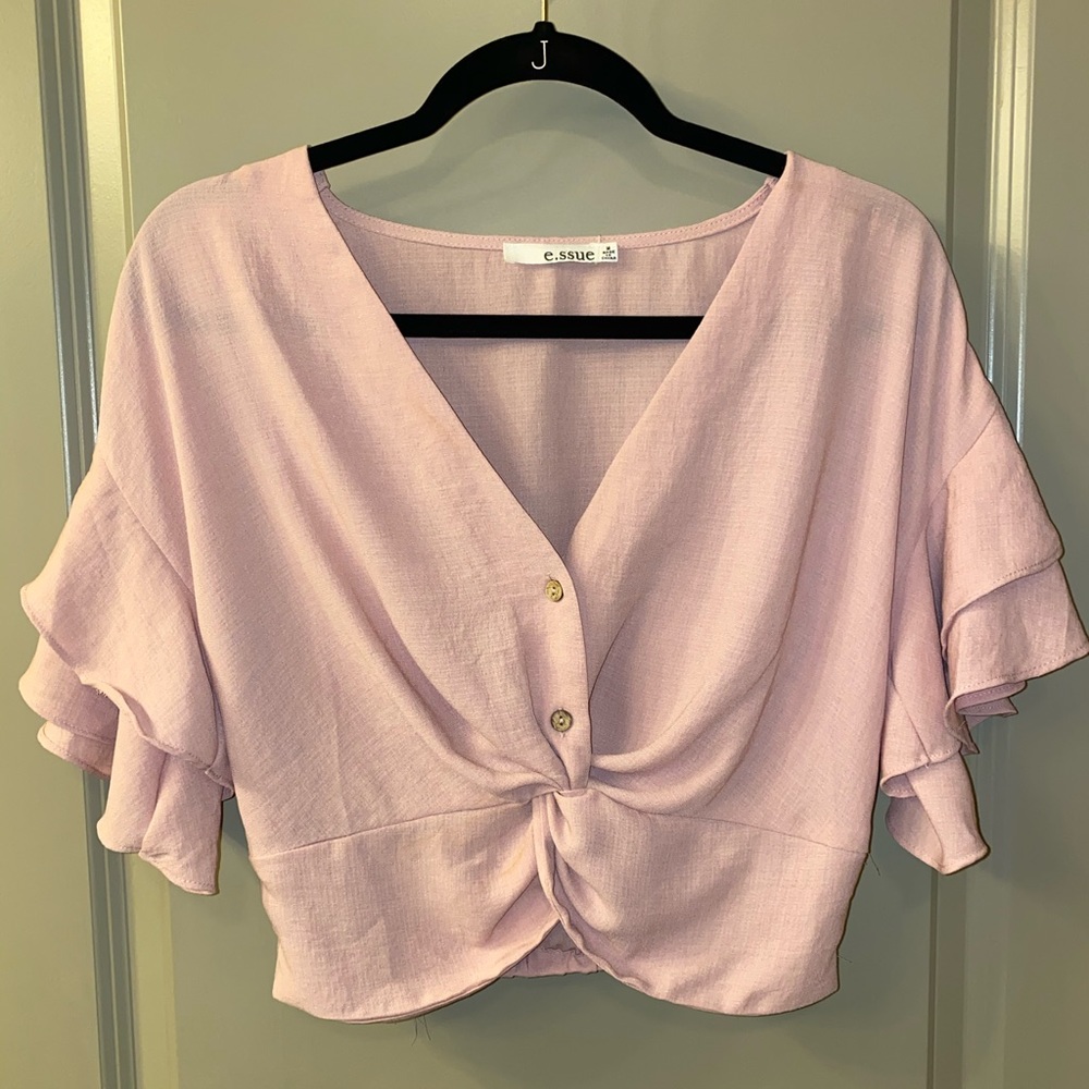 Pink Crop Top